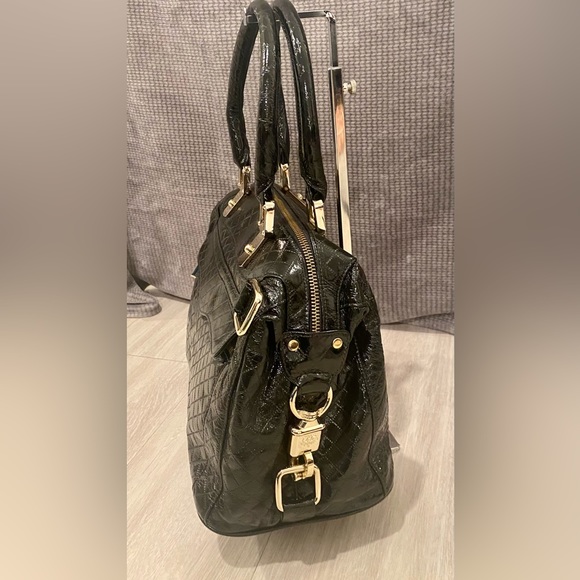 NWOT Rebecca Minkoff Quilted Black Patent Leather Satchel - Picture 4 of 14